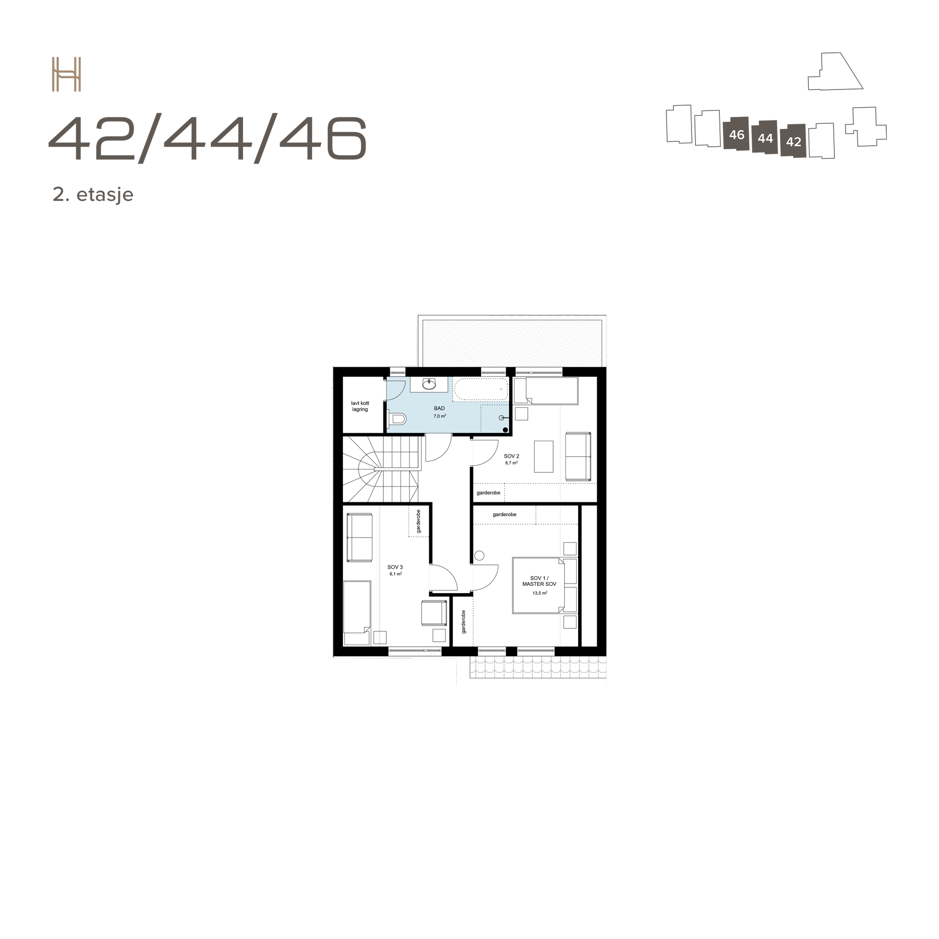 harahaugane plantegninger 42-44-46 2